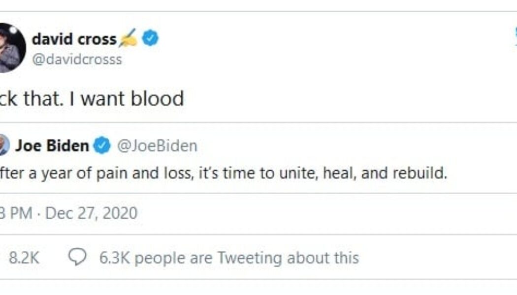 Biden followers want blood